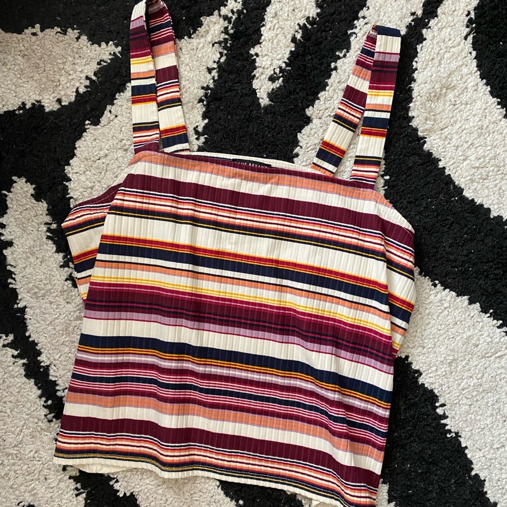 Lane Bryant Striped Colorful Crop Tank 18/20 - Picture 2 of 5